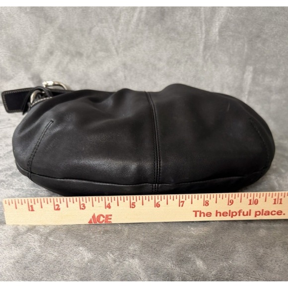 Coach Vintage Soho Hobo Black Leather Bag J0982-F13730 Shoulder Purse - Picture 9 of 14